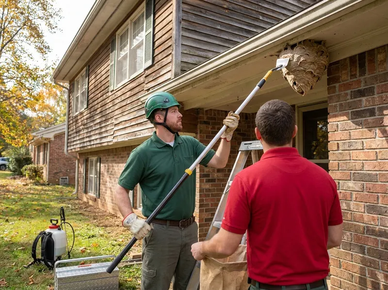 Stinging Insect Mechanical Nest Removal and Eaves Defense in Oak Ridge, TN